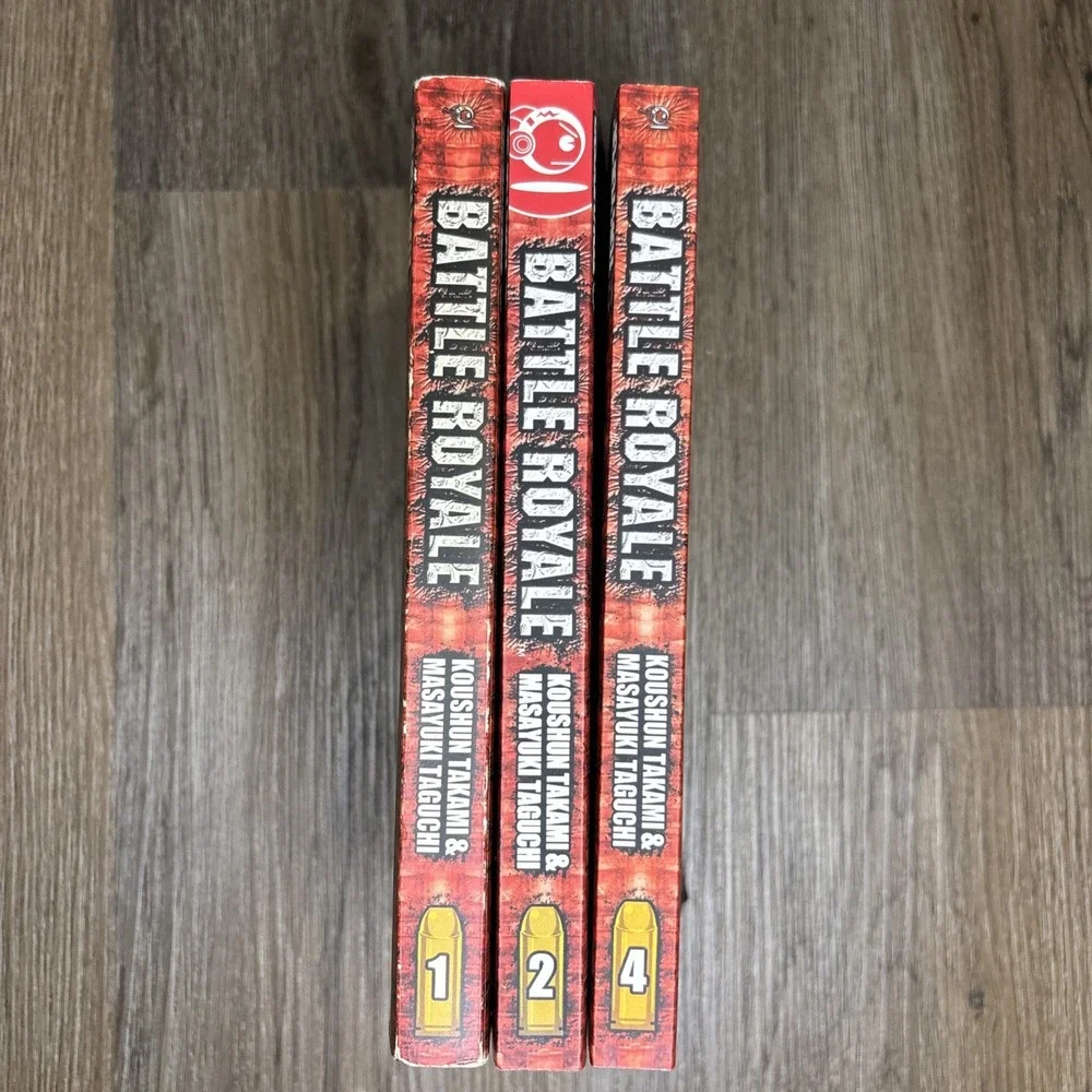 Battle Royale Manga Volumes 1-2 & 4 Tokyopop‎ English Manga